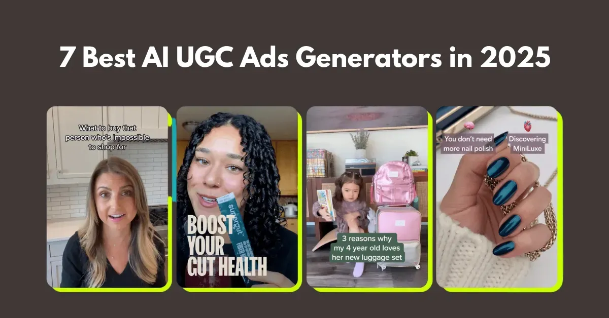 Best AI UGC ads generators tested for product video ads — guide cover